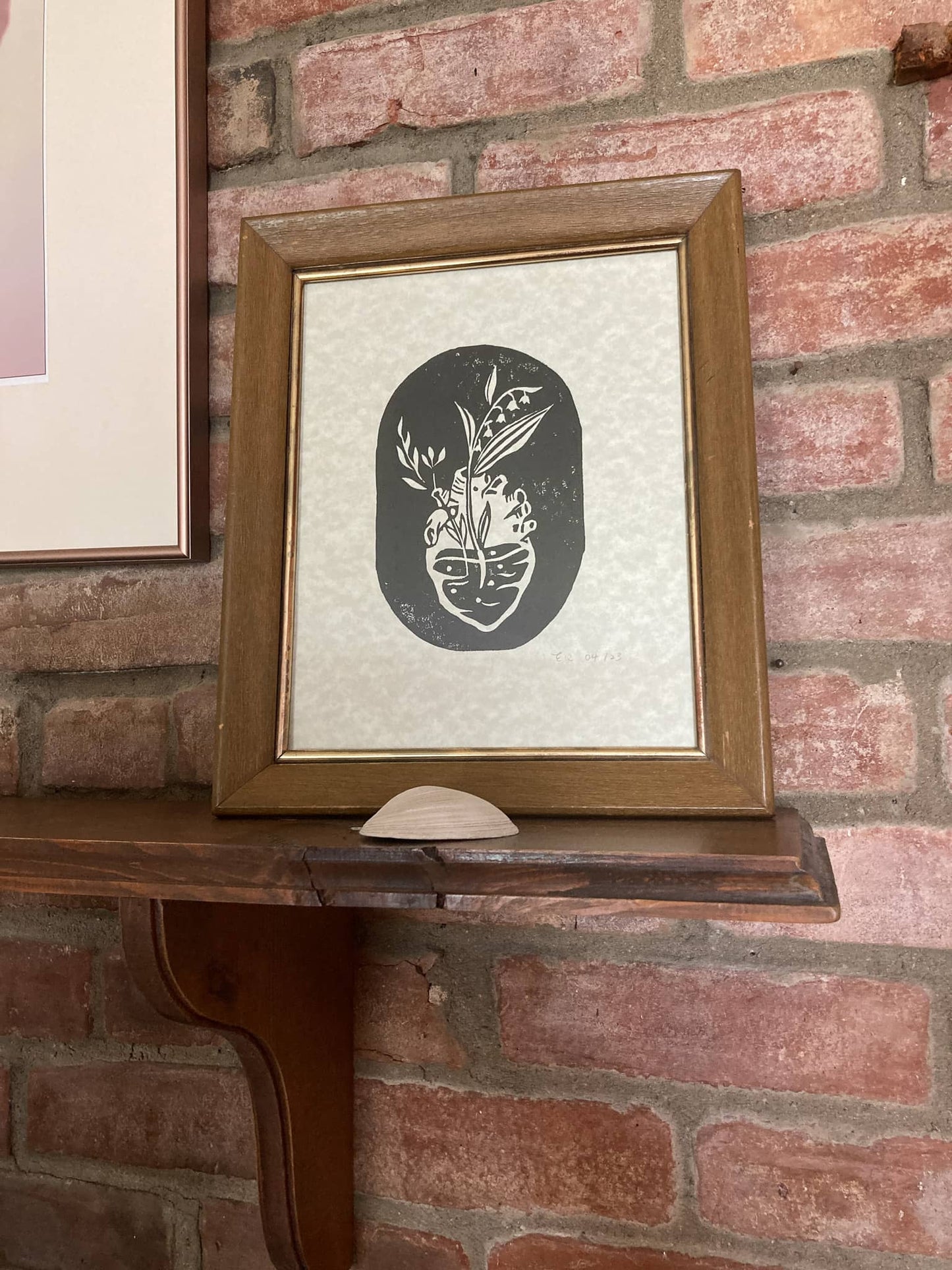 FLOURISH ~ Linocut Print ~ 8*10"