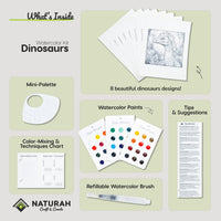 Dinosaurs WaterColor Kit