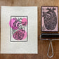 HARMONY ~ Linocut Print ~ 8*10
