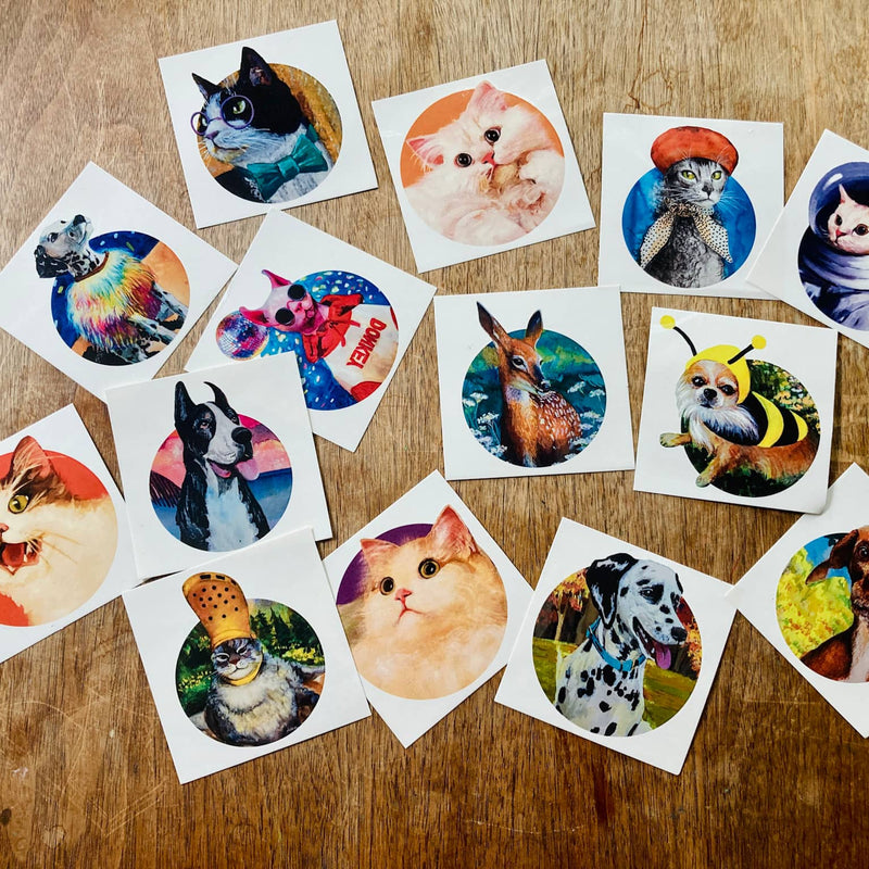 Animals Temporary Tattoos (14 Set)