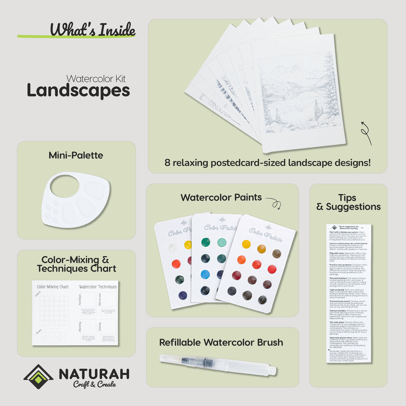 Landscape WaterColor Set