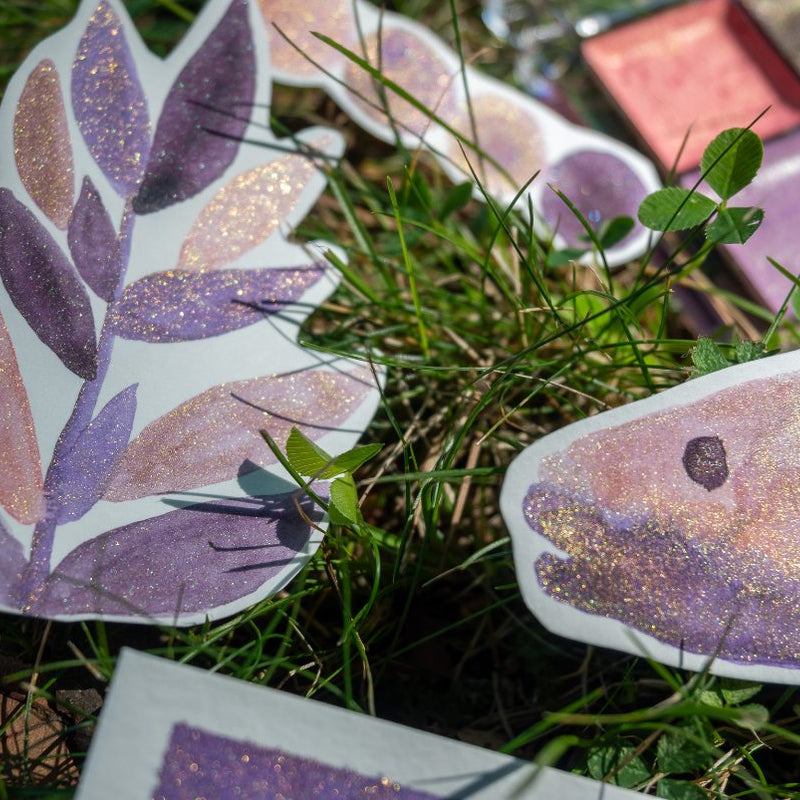 Lilac Watercolor Shimmer Paints