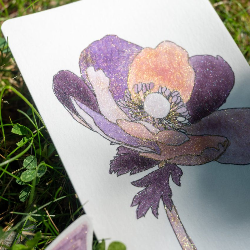 Lilac Watercolor Shimmer Paints