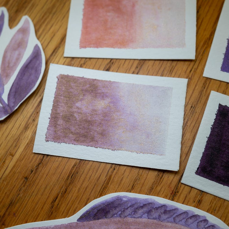 Lilac Watercolor Shimmer Paints