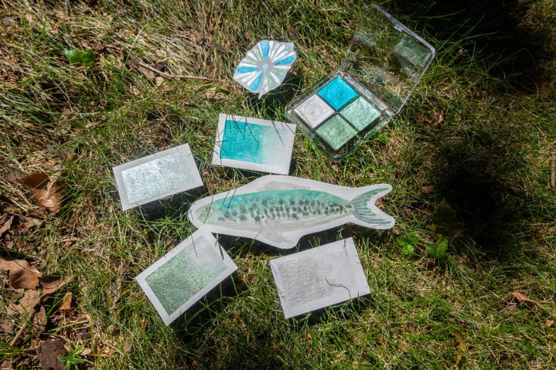 Mint Mirage Watercolor Shimmer Paints