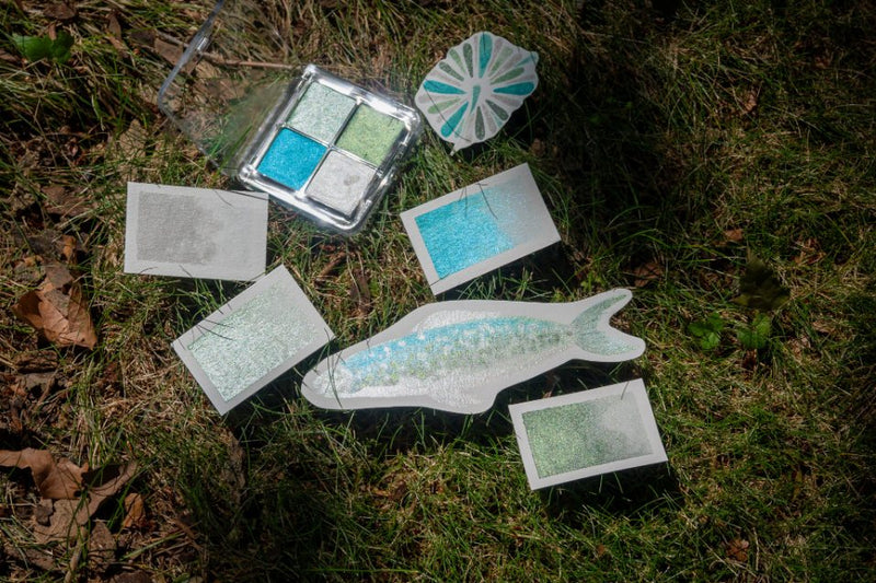 Mint Mirage Watercolor Shimmer Paints