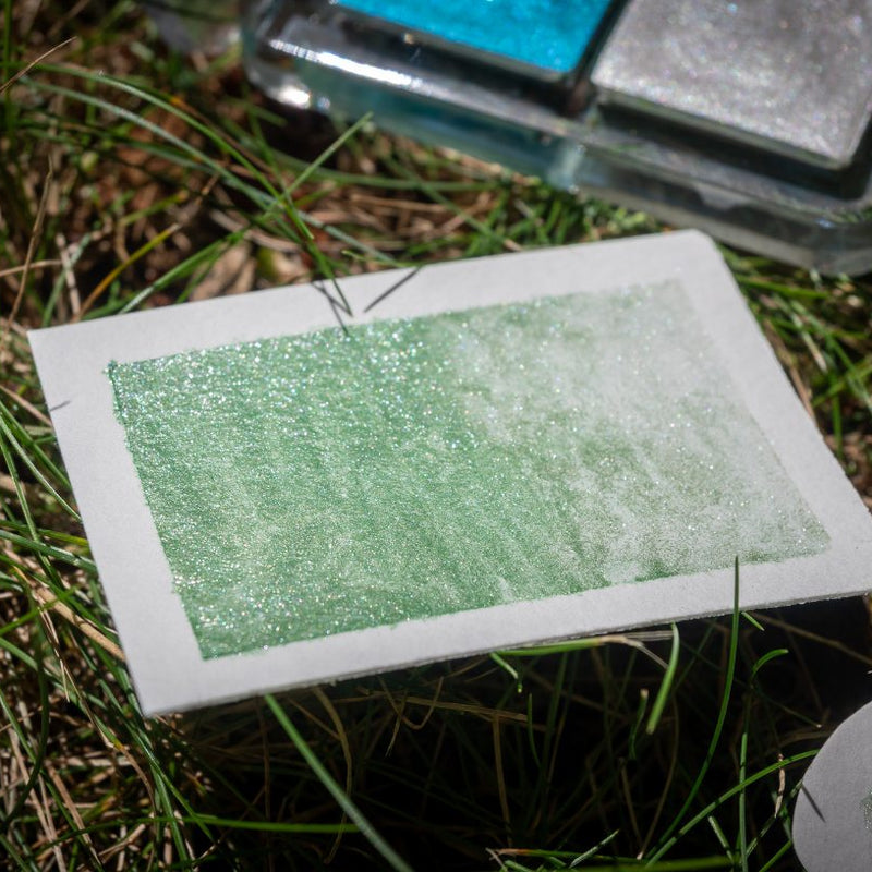 Mint Mirage Watercolor Shimmer Paints