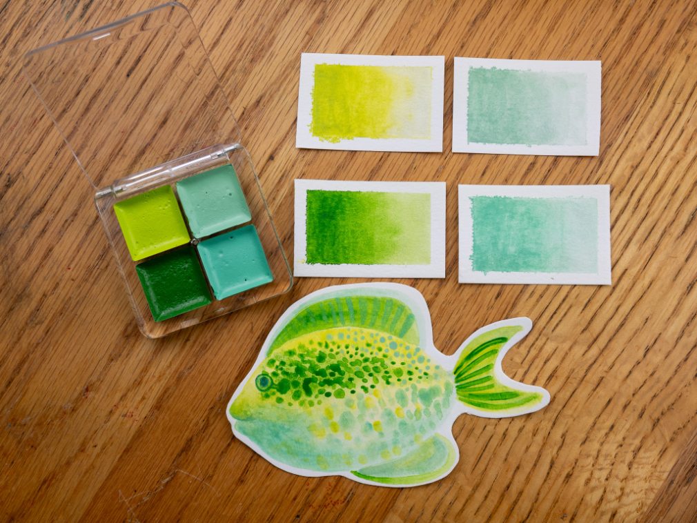 Peppermint Mambo ~ Watercolors Paints set