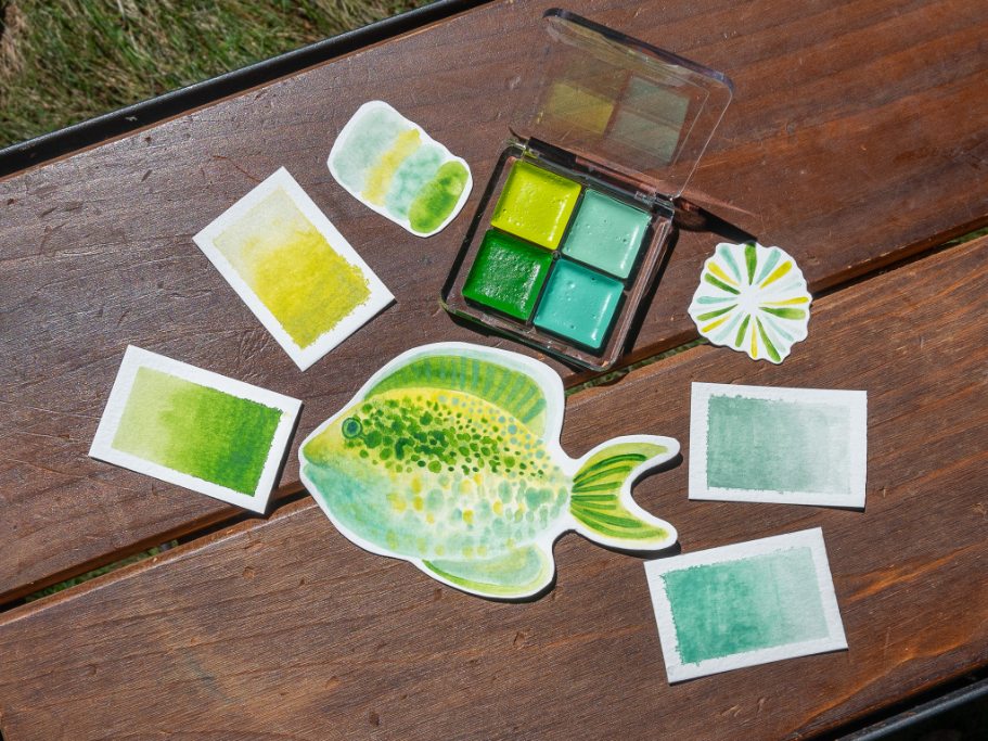 Peppermint Mambo ~ Watercolors Paints set