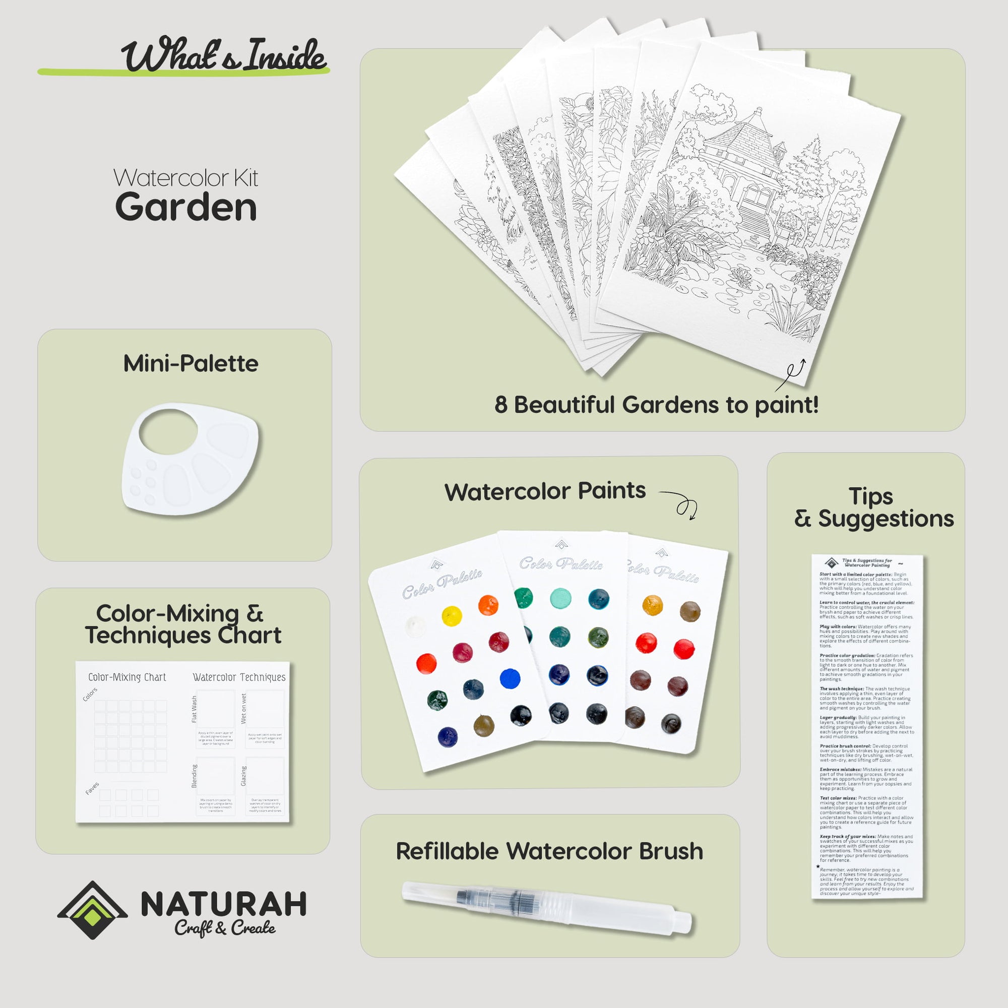 Garden WaterColor Kit