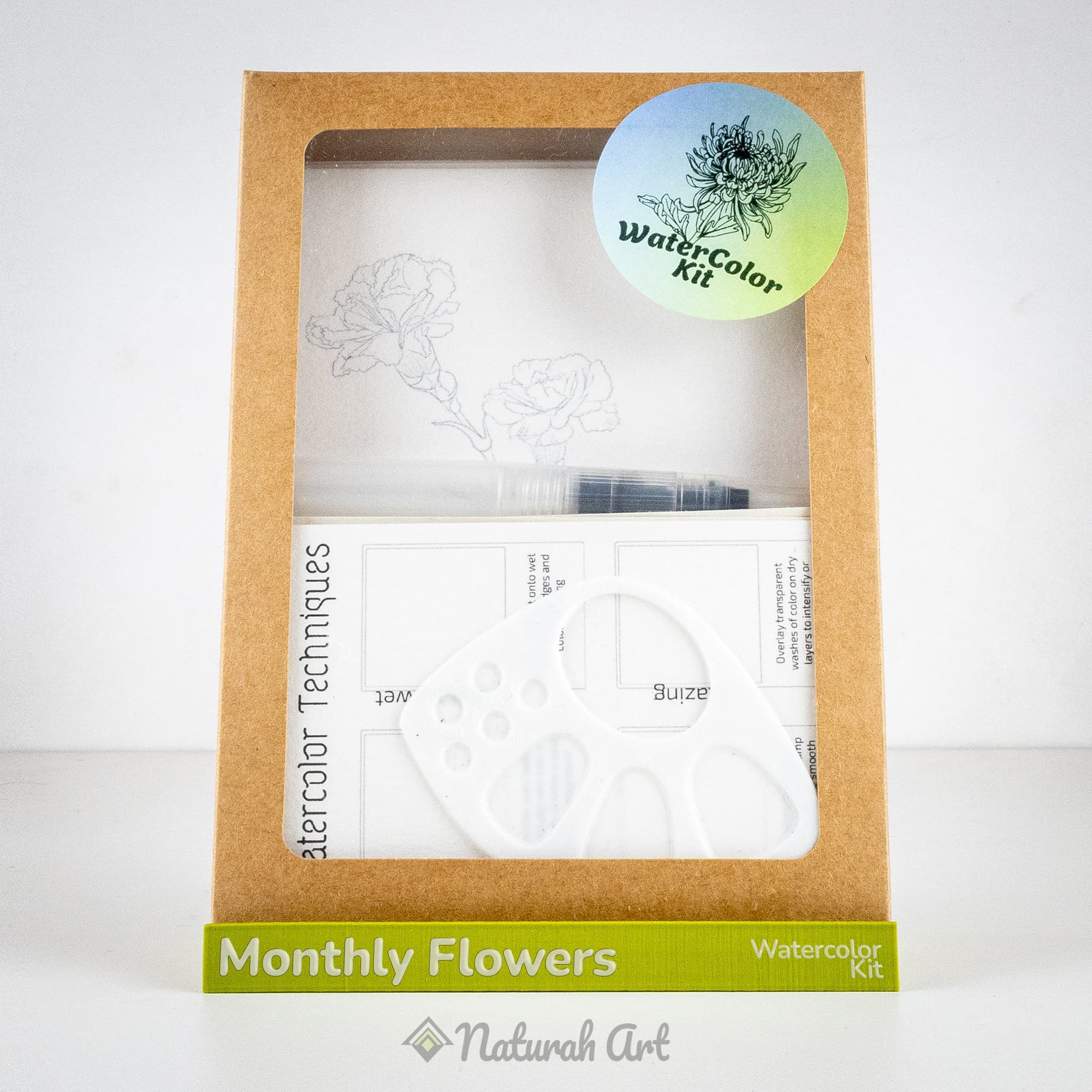 Monthly Flowers WaterColor Kit