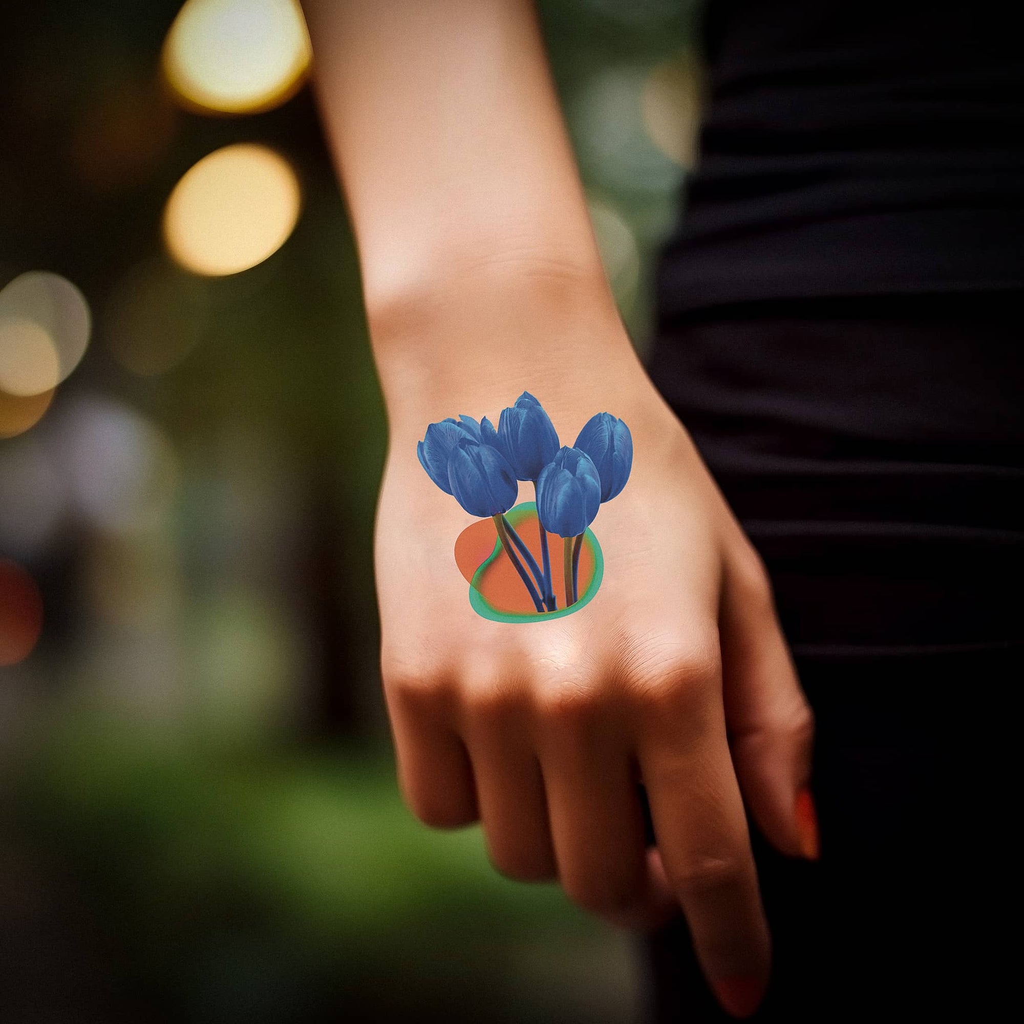 Artisan Flowers Temporary Tattoos