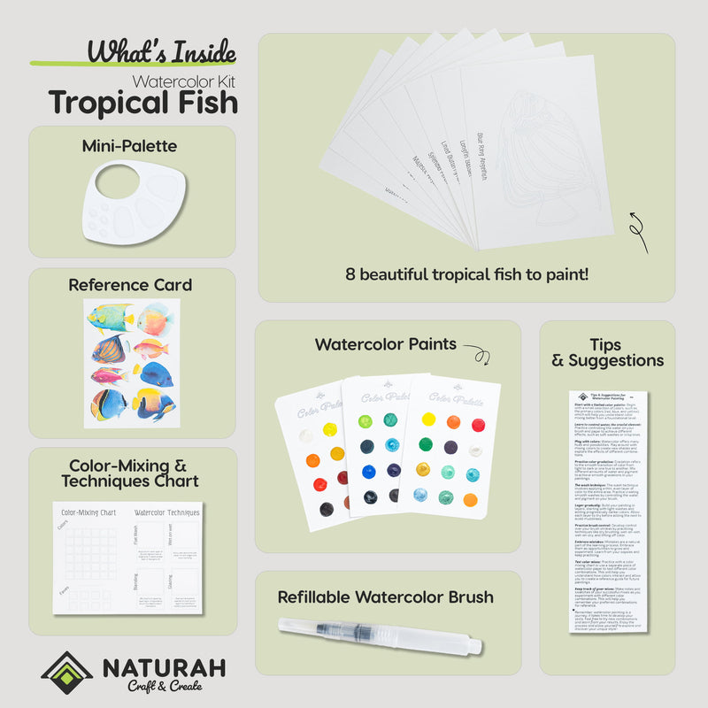 Tropical-Fish WaterColor Set