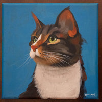 Custom Pet Portrait ~ 6x6"