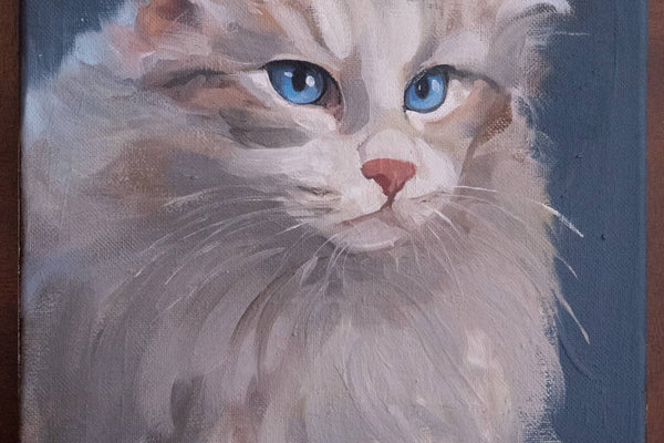 Custom Pet Portrait  ~ 9x12"